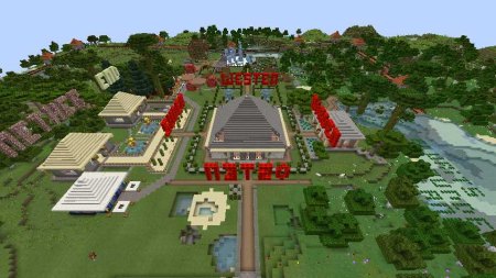 Das Buddelland von oben