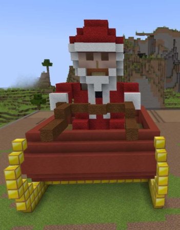 Weihnachtsmann mit Schlitten