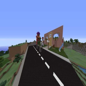 Ein Puppenhaus mit Garten