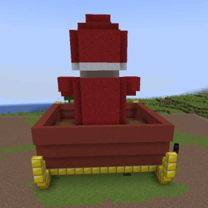 Weihnachtsmann von hinten