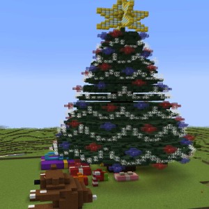 Weihnachtsbaum von der Seite